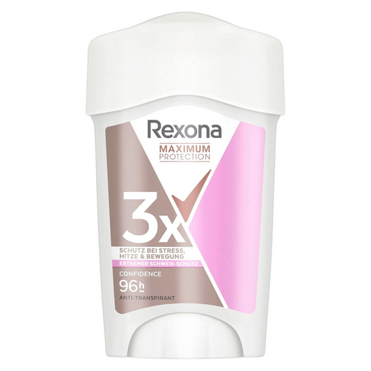 Rexona Maximum Protection Deo Stick Confidence – 96h Anti-Transpirant Schutz, alkoholfrei, 45ml