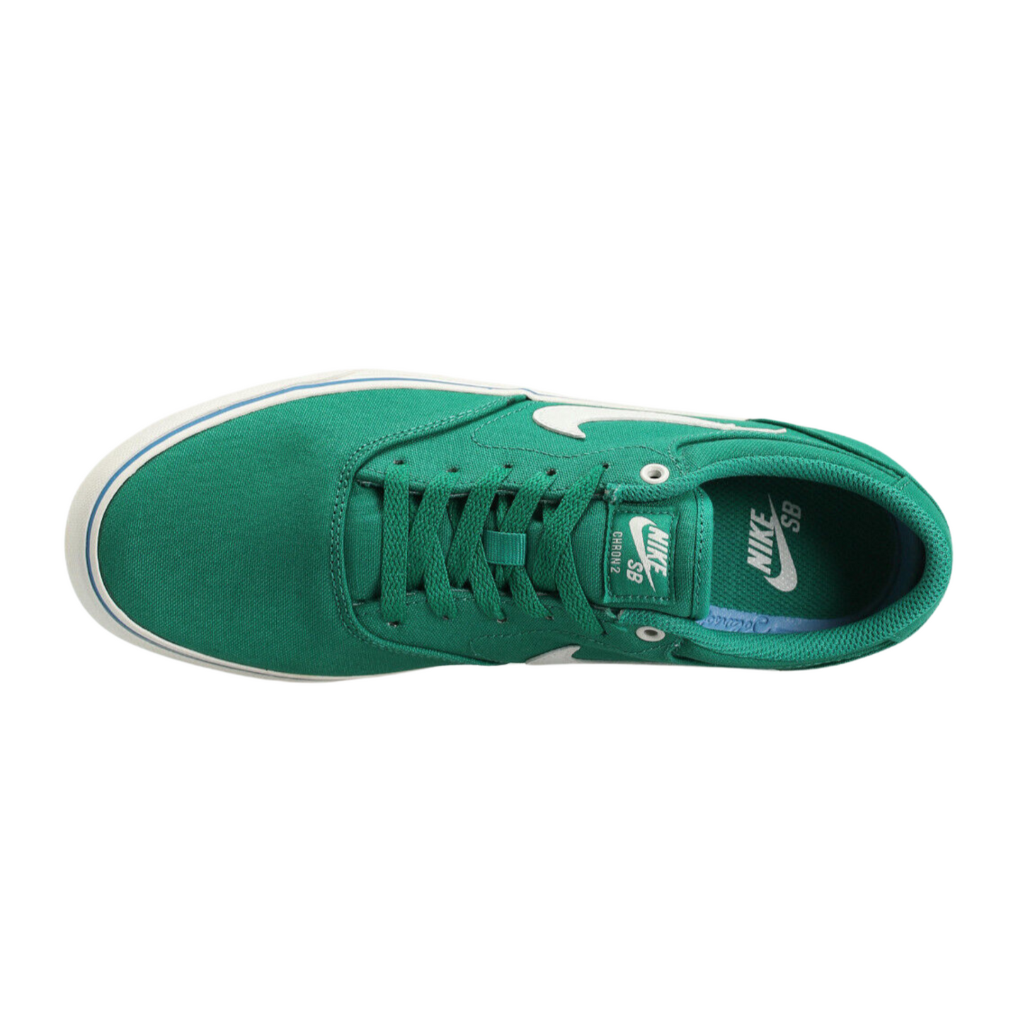 Nike SB Chron 2 Canvas Herren Sneaker – Skateschuhe Grün/Weiß, Atmungsaktiv & Stylisch