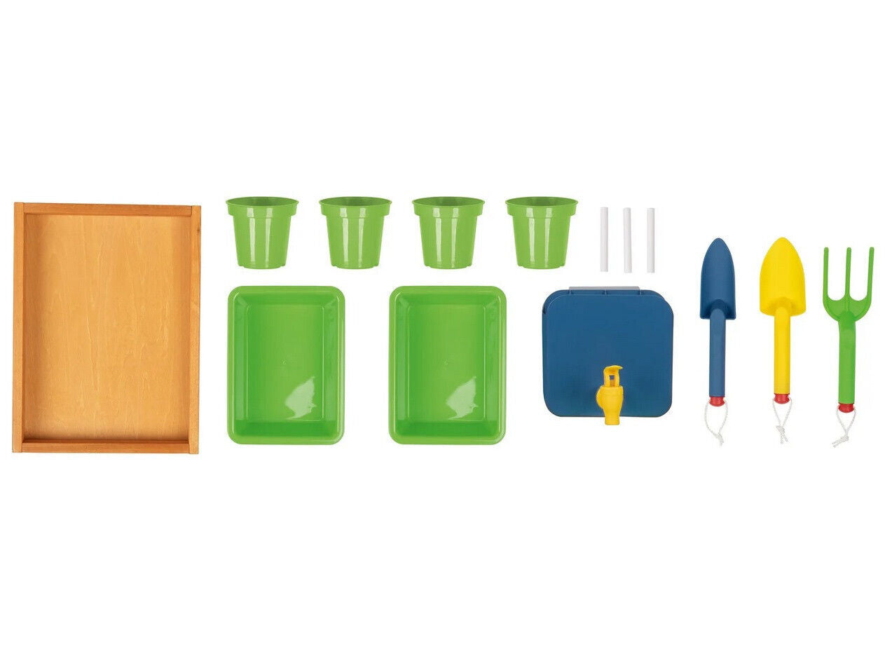 Playtive Outdoor Matschküche aus Holz – Spielküche für Kinder mit Zubehör