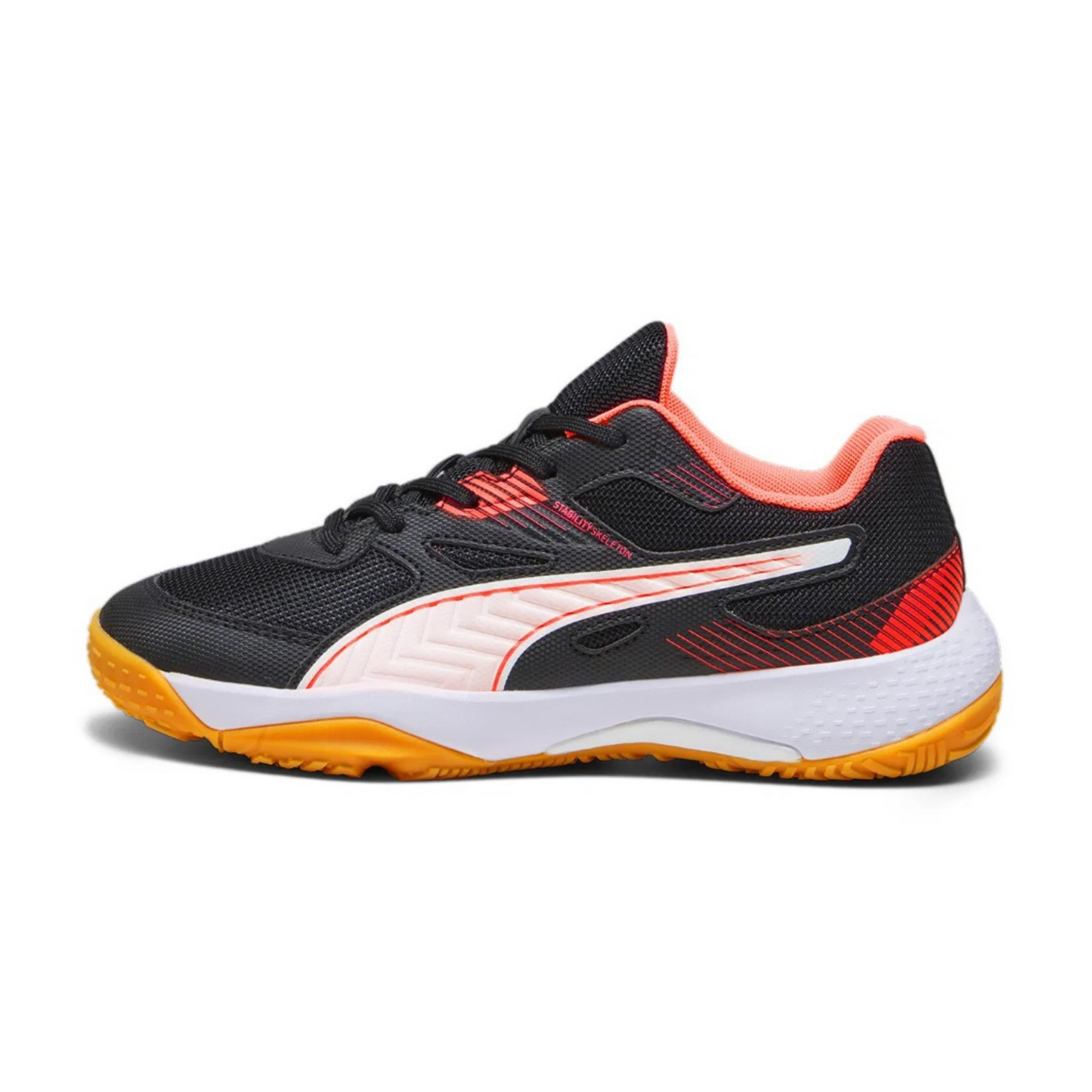 PUMA Solarflash JR II – Leichte & bequeme Hallenschuhe für Kinder Atmungsaktiv & rutschfest