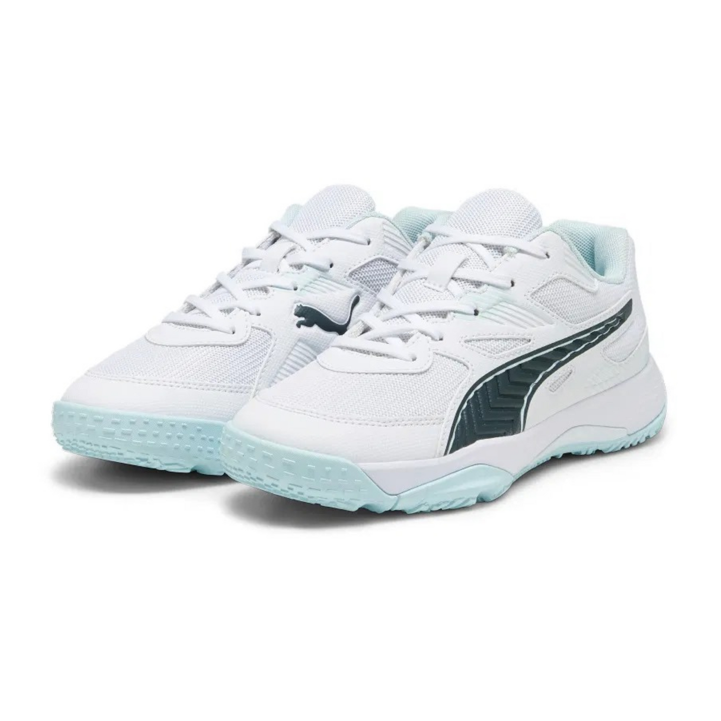 PUMA Solarflash JR II – Leichte & atmungsaktive Kinder Hallenschuhe Rutschfest & bequem